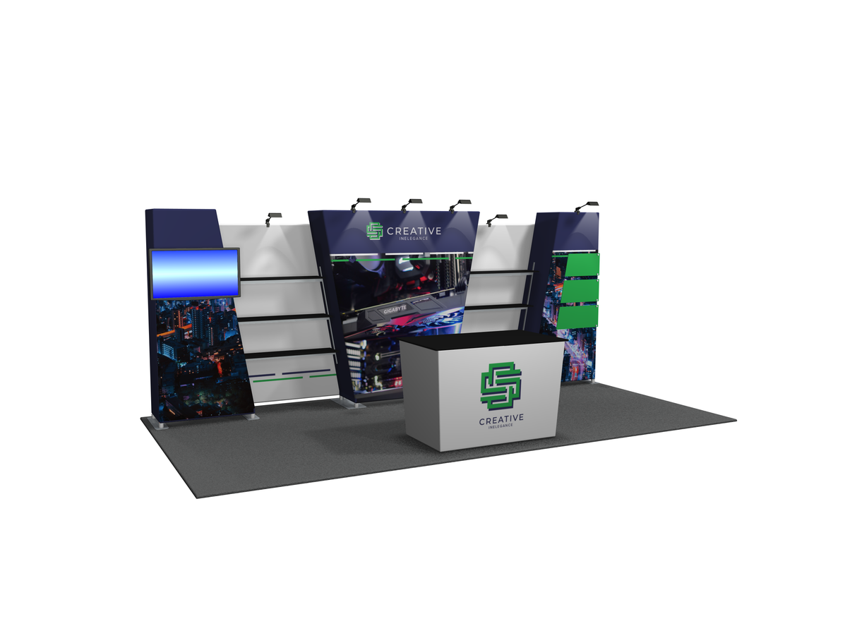 MDB2-2009 | 10'x20' portable trade show booth