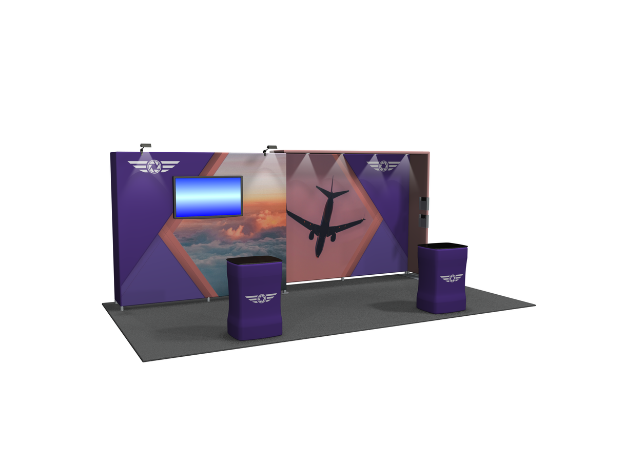 MDB2-2011 | 10'x20' portable trade show booth