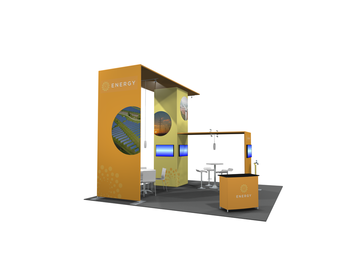 MDB2-4003 | 20'x20' portable trade show booth