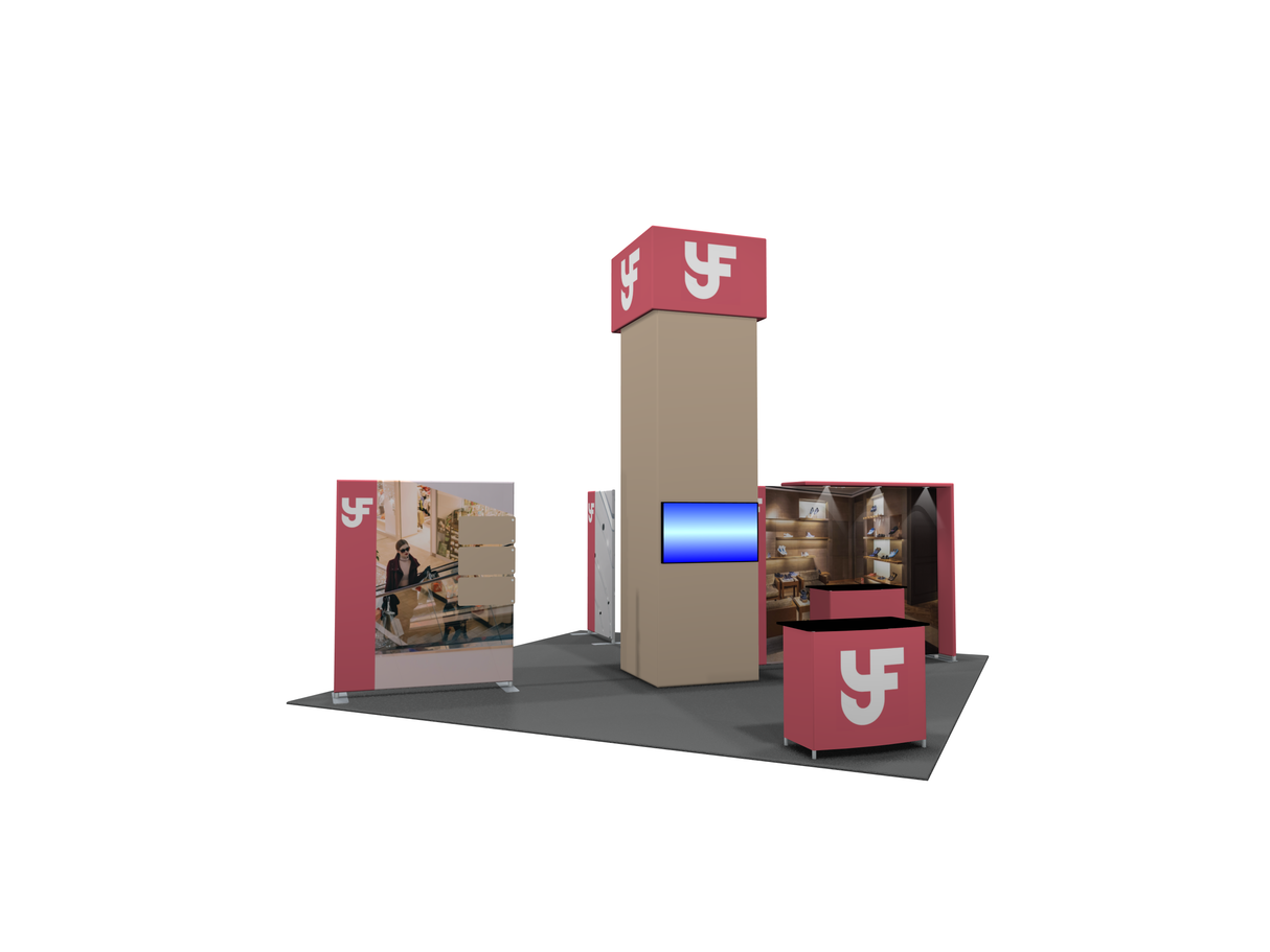 MDB2-4005 | 20'x20' portable trade show booth