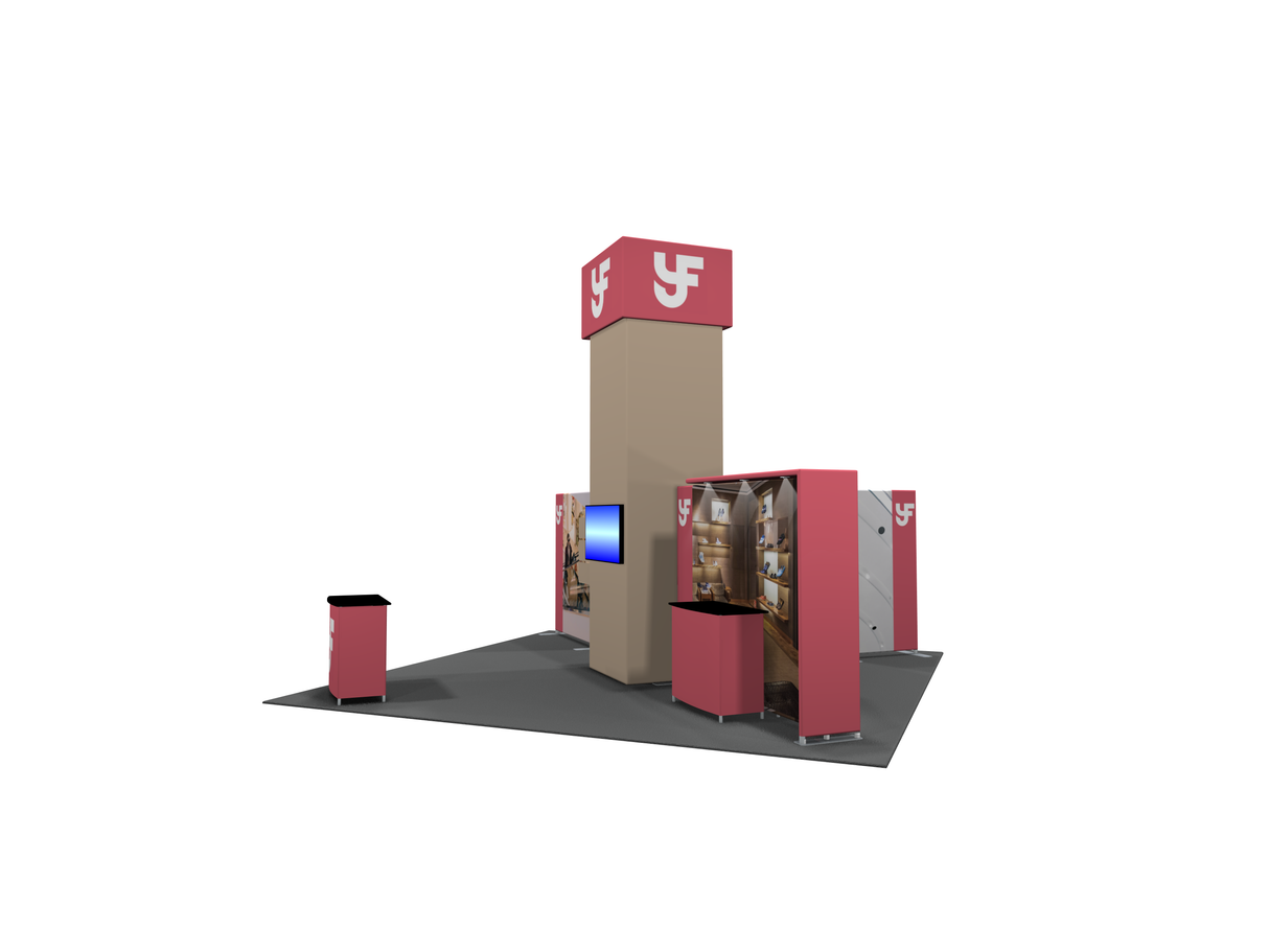 MDB2-4005 | 20'x20' portable trade show booth