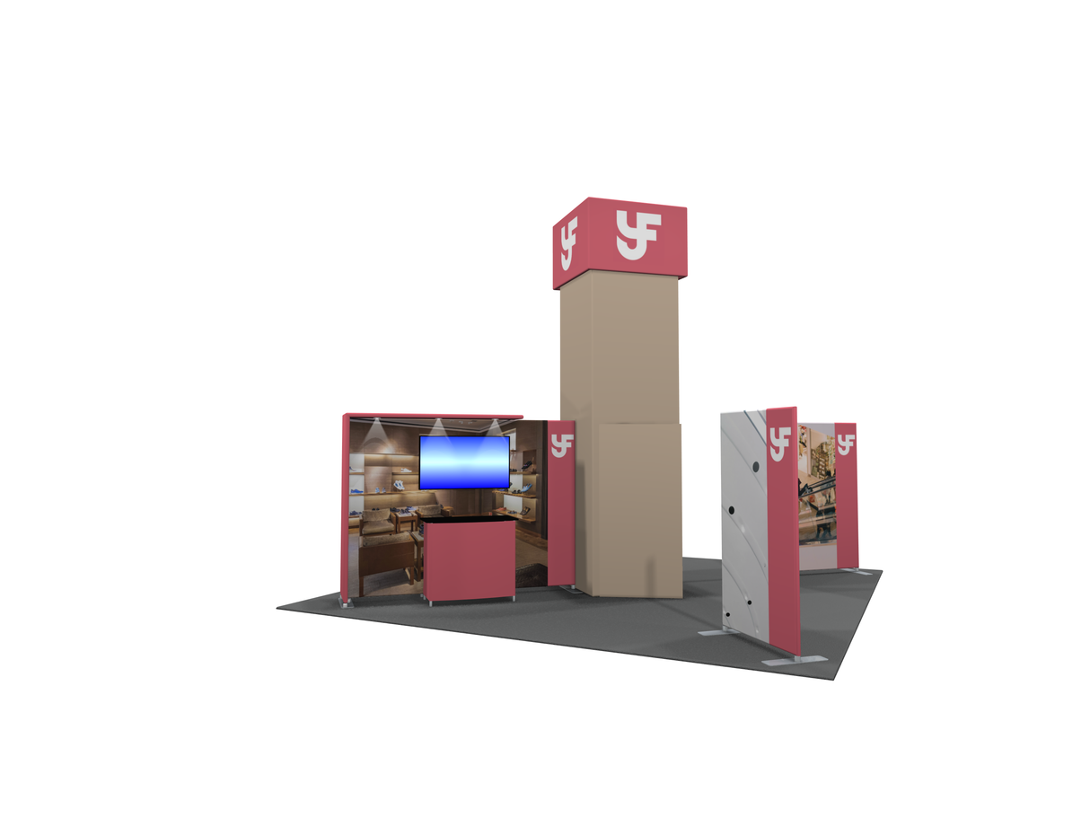 MDB2-4005 | 20'x20' portable trade show booth