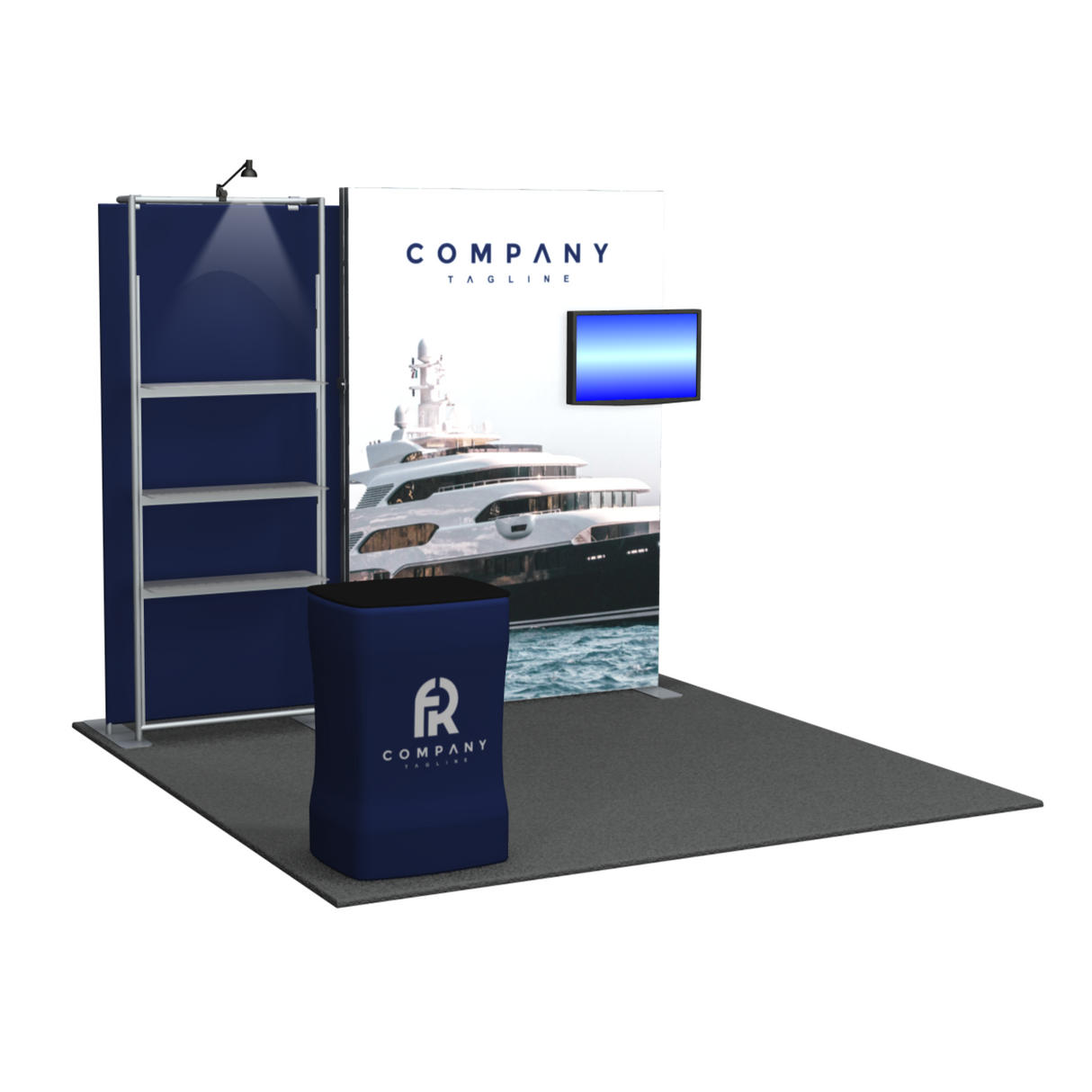 RDT-102 | 10'x10' backlit trade show booth