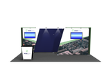 RDT-216 | 10x20 backlit trade show booth