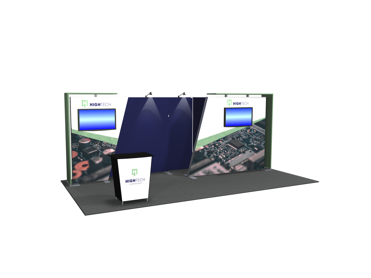 RDT-216 | 10x20 backlit trade show booth