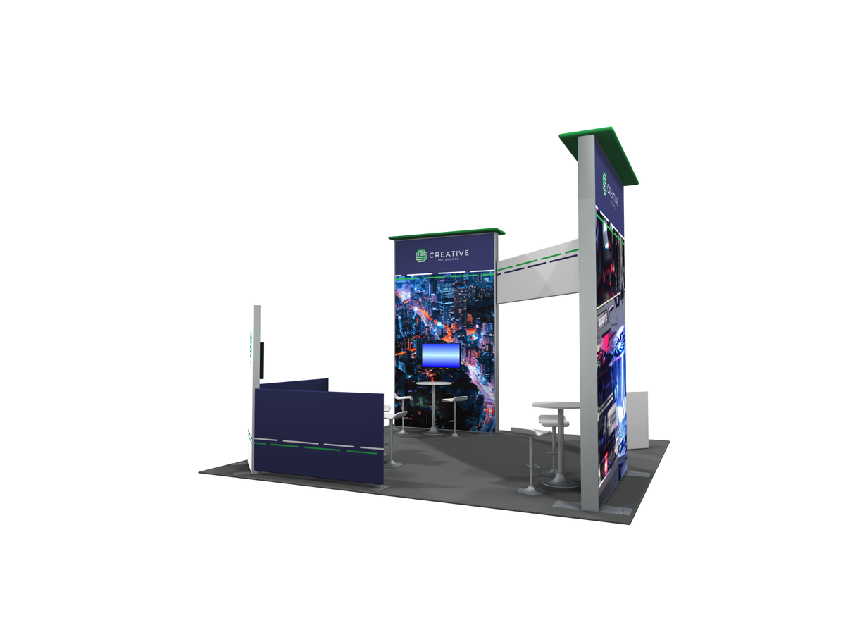 SYNC-2003 | backlit trade show booth