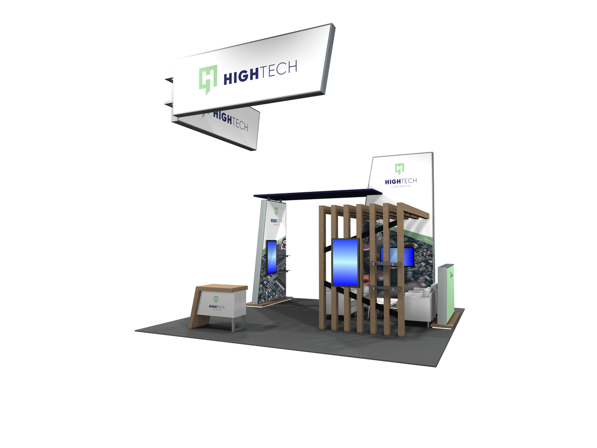 SYNC-3008 | 20'x20' hybrid trade show booth